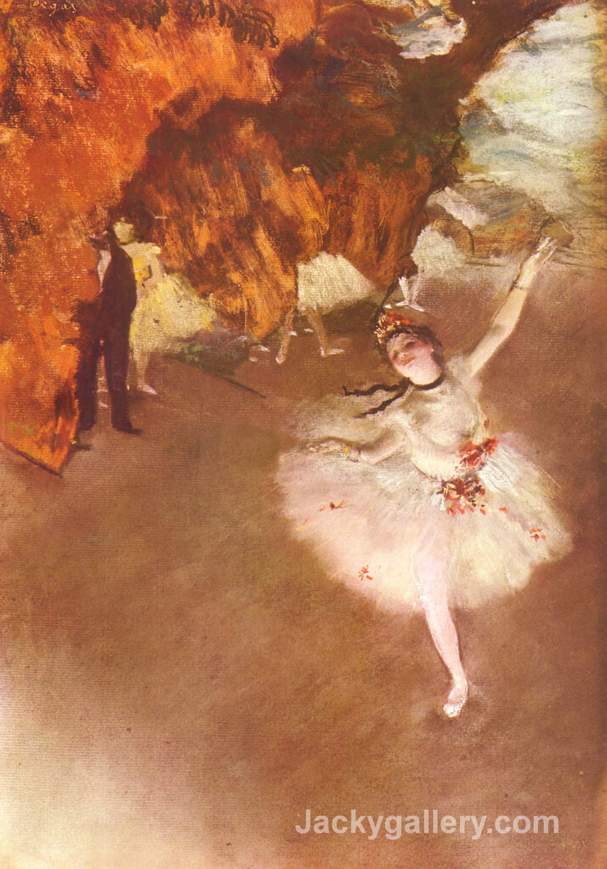 The Star (Dancer on Stage) by Edgar Degas paintings reproduction